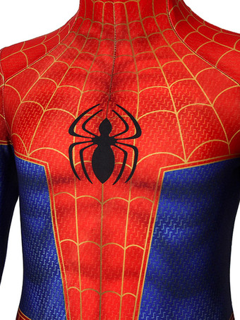 マーベルコミックスパイダーマンイントゥザスパイダーバースキッズコスプレジャンプスーツチュールレッドフィルムライクラスパンデックスマーベルコミックコスプレコスチューム