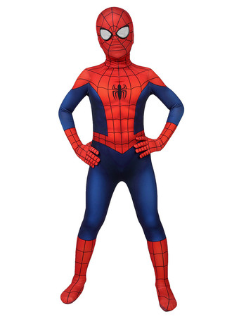 Halloween Spider-Man Cosplay Spider Man Lycra Spandex Ture Rojo Película Marvel Cosplay Comics