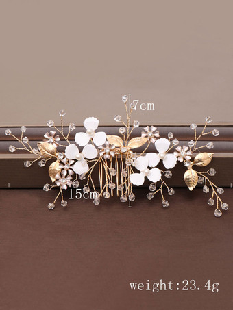 Accessoires de cheveux de mariée en métal