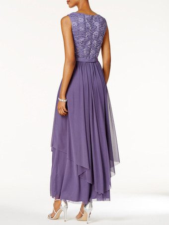 花嫁のドレスの母2個ラインレース足首の長さのウェディングゲストドレス