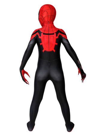 スーペリア スパイダーマン ブラック レッド コスプレ ジャンプスーツ ライクラスパンデックス マーベルコミック コスチューム