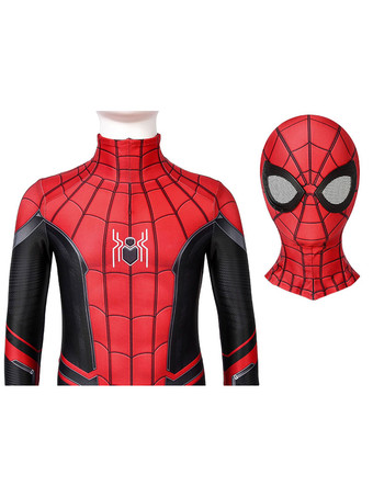 マーベルコミックスパイダーマン：ファーフロムホームコスプレピーターパーカーキッドライクラスパンデックスコスプレジャンプスーツ