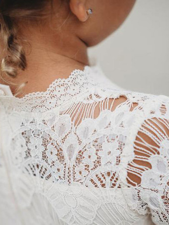 フラワーガールドレスジュエルネック半袖キッズパーティードレス