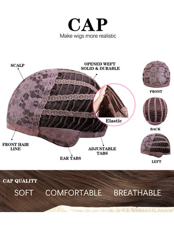 女性用ロングウィッグライトゴールドストレートレーヨンシックレイヤードショート合成ウィッグ