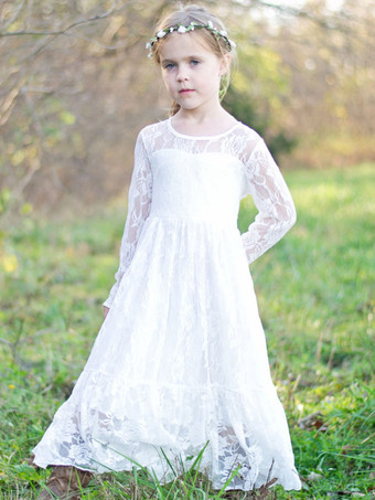 Vestidos da menina de flor jóia pescoço elástico tecido cetim mangas compridas tornozelo-comprimento bainha faixa vestidos de festa para crianças