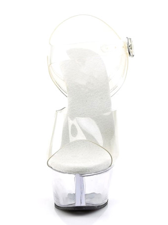 女性のためのセクシーなサンダルPUレザーのぞき見つま先のモンクストラップのセクシーな靴 ポールダンスシューズ