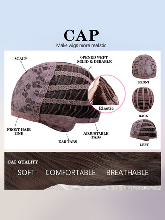 前髪/フリンジレーヨンシックなレイヤードショート合成ウィッグウィッグ