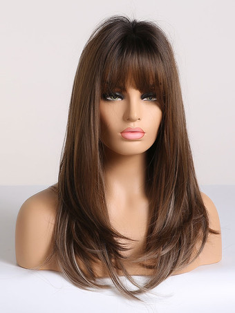 前髪/フリンジレーヨンシックなレイヤードショート合成ウィッグウィッグ