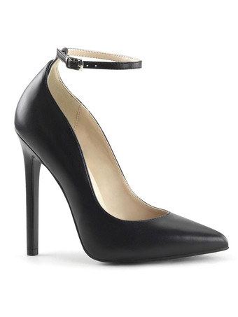 ブラックシルバー女性のセクシーなハイヒールのアンクルストラップ黒先のとがったつま先スパンコールセクシーなポンプ靴