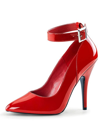 女性のハイヒールスリッポンポインテッドトゥスチレットヒールスパンコールセクシーヴィンテージアンクルストラップパンプス