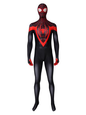 Fasching Ultimatives Spiderman-Kostüm Miles Morales Marvel-Comics Superhelden-Cosplay-Catsuits