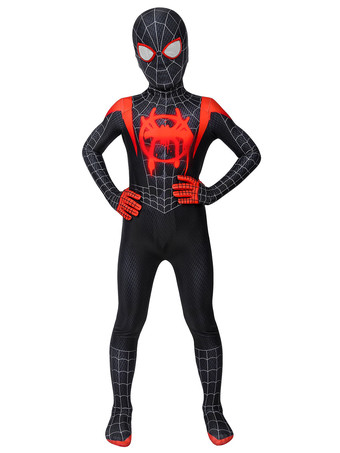 スパイダーマンマイルズモラレスコスプレジャンプスーツPS4ゲームマーベルコミック子供のためのコスプレ衣装