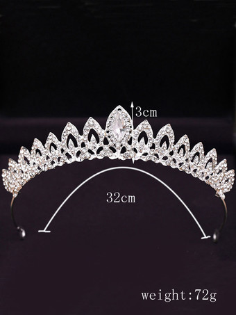 ヘッドピースウェディングティアラメタルラインストーンブライダルヘアアクセサリー