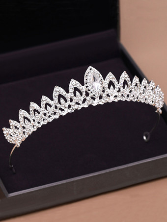 ヘッドピースウェディングティアラメタルラインストーンブライダルヘアアクセサリー