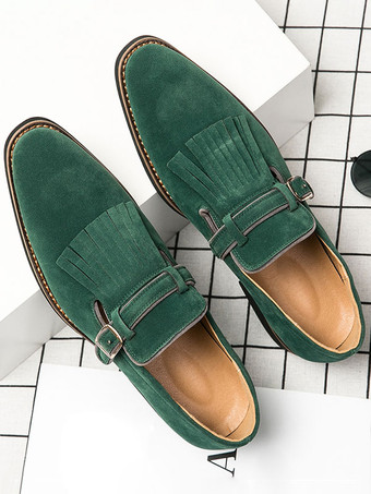 Herren Loafer Prom Party Hochzeitsschuhe Wildleder Fransen Slip-On Lässige Prom Party Hochzeitsschuhe