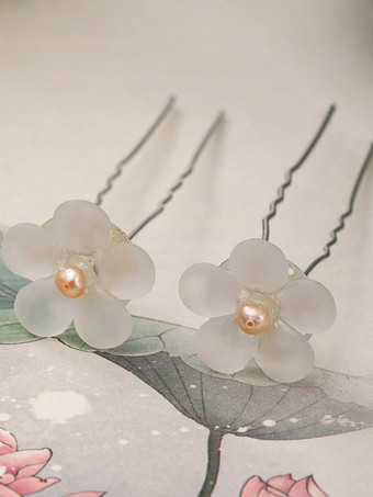 épingle à cheveux de mariage Accessoires de cheveux de perle en métal