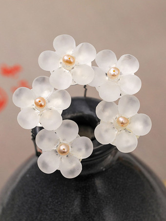 épingle à cheveux de mariage Accessoires de cheveux de perle en métal