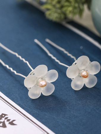 épingle à cheveux de mariage Accessoires de cheveux de perle en métal