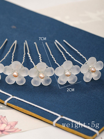 épingle à cheveux de mariage Accessoires de cheveux de perle en métal