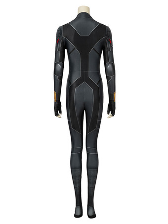 マーベルコミックブラックウィドウナターシャRomanovaコスプレ衣装黒のキャットスーツゼンタイ