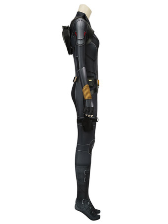 マーベルコミックブラックウィドウナターシャRomanovaコスプレ衣装黒のキャットスーツゼンタイ