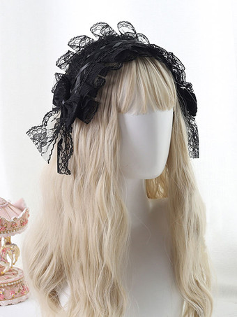 Gothic Lolita Kopfschmuck Spitzenschleife Lolita Stirnband