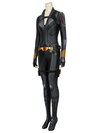 マーベルコミックブラックウィドウナターシャRomanovaコスプレ衣装黒のキャットスーツゼンタイ