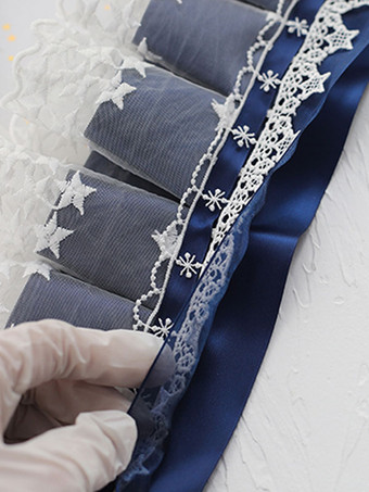 ヘッドドレス スウィートロリータ レースの弓ヘッドバンド