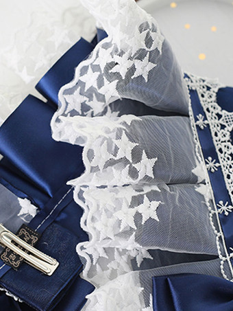 ヘッドドレス スウィートロリータ レースの弓ヘッドバンド