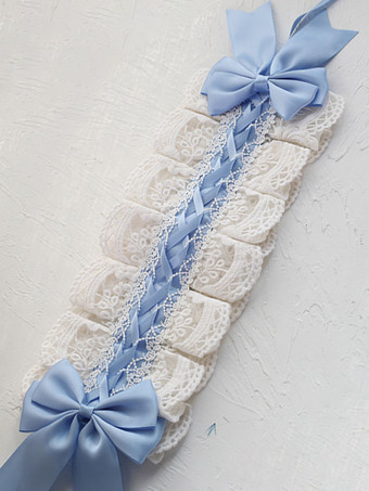 甘いロリータヘッドドレスレースボウロリータヘッドバンド