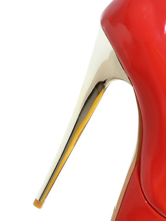 女性のセクシーなハイヒールブルー丸いつま先セクシーな靴