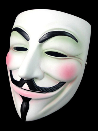 Máscara anônima V For Vendetta Guy Fawkes Halloween Cosplay Hacker Mask