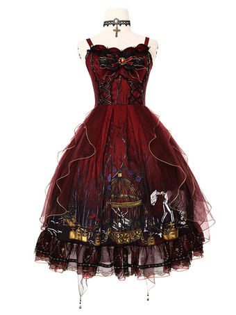 Gothic Lolita JSK Dress Rot Forest Lolita Jumper Skirt