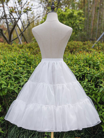 Jupon de mariage nuptiale beau jupon demi-glissement en tulle à deux niveaux