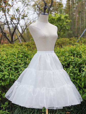 Jupon de mariage nuptiale beau jupon demi-glissement en tulle à deux niveaux