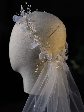 花嫁のためのヘッドピースの結婚式の帽子のフラワーチュールのヘアアクセサリー