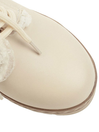 甘いロリータシューズラウンドトゥチャンキーヒールPUレザーロリータシューズ