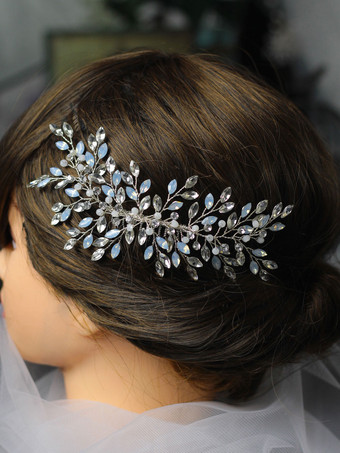 ウェディングヘッドピースヘッドウェアラインストーンブライダルヘアアクセサリー