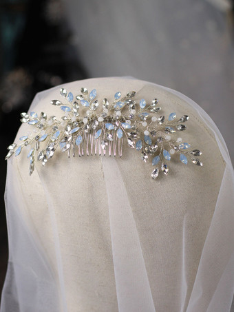ウェディングヘッドピースヘッドウェアラインストーンブライダルヘアアクセサリー