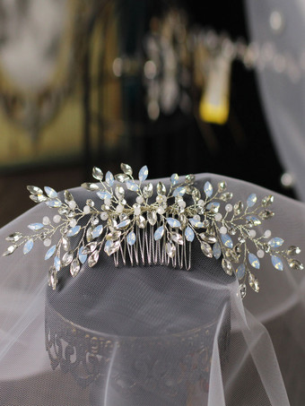 ウェディングヘッドピースヘッドウェアラインストーンブライダルヘアアクセサリー