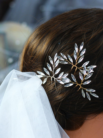 ヘッドピースウェディングヘッドラインストーンブライダルヘアアクセサリー