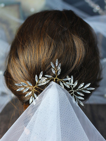 ヘッドピースウェディングヘッドラインストーンブライダルヘアアクセサリー