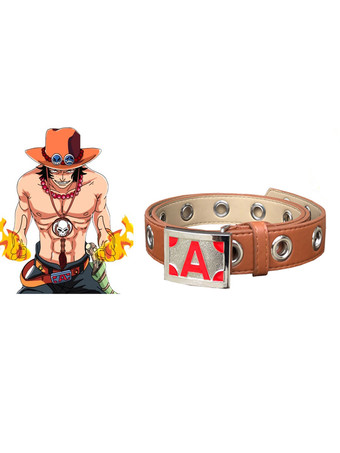 One Piece Portgas D Ace Alloy Belt Anime Cosplay Accessories
