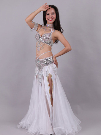 ベリーダンス衣装 パフォーマンス 女性用 ダンスウェア 5点セット 衣装