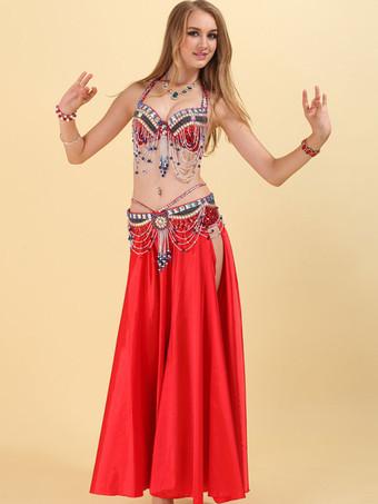 Belly Dance Costume Outfit Set Bra Belt Hip Scarf Bollywood Carnival 2/3PCS