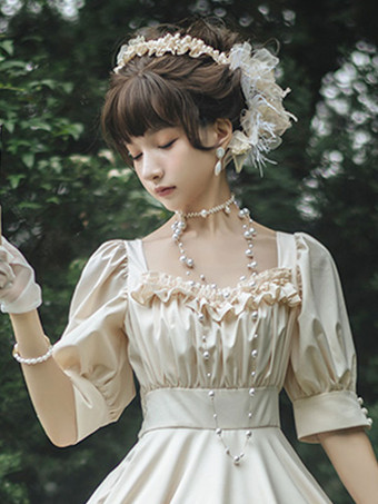 アイボリー ブラックロリータヘッドドレスキャットハイネスヘッドウェアロリータヘッドバンド