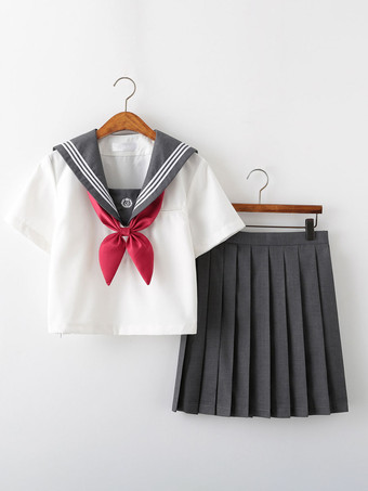Uniforme escolar JK Outfit verão terno de marinheiro