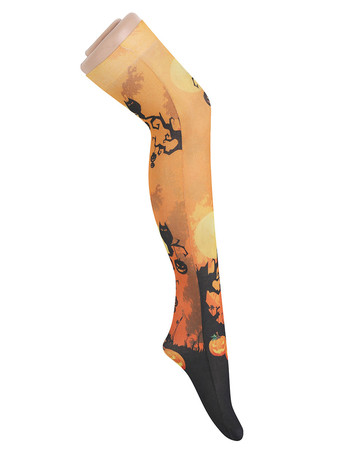 ガールサロンストッキングパンプキンニーソックスハロウィンコスプレコスチュームアクセサリー