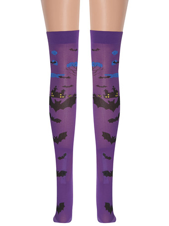 女性サロンストッキングバットニーハイソックスハロウィンコスプレコスチュームアクセサリー