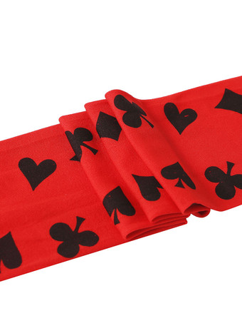 女性サロンストッキングレッドポケニーハイソックスハロウィンコスプレコスチュームアクセサリー